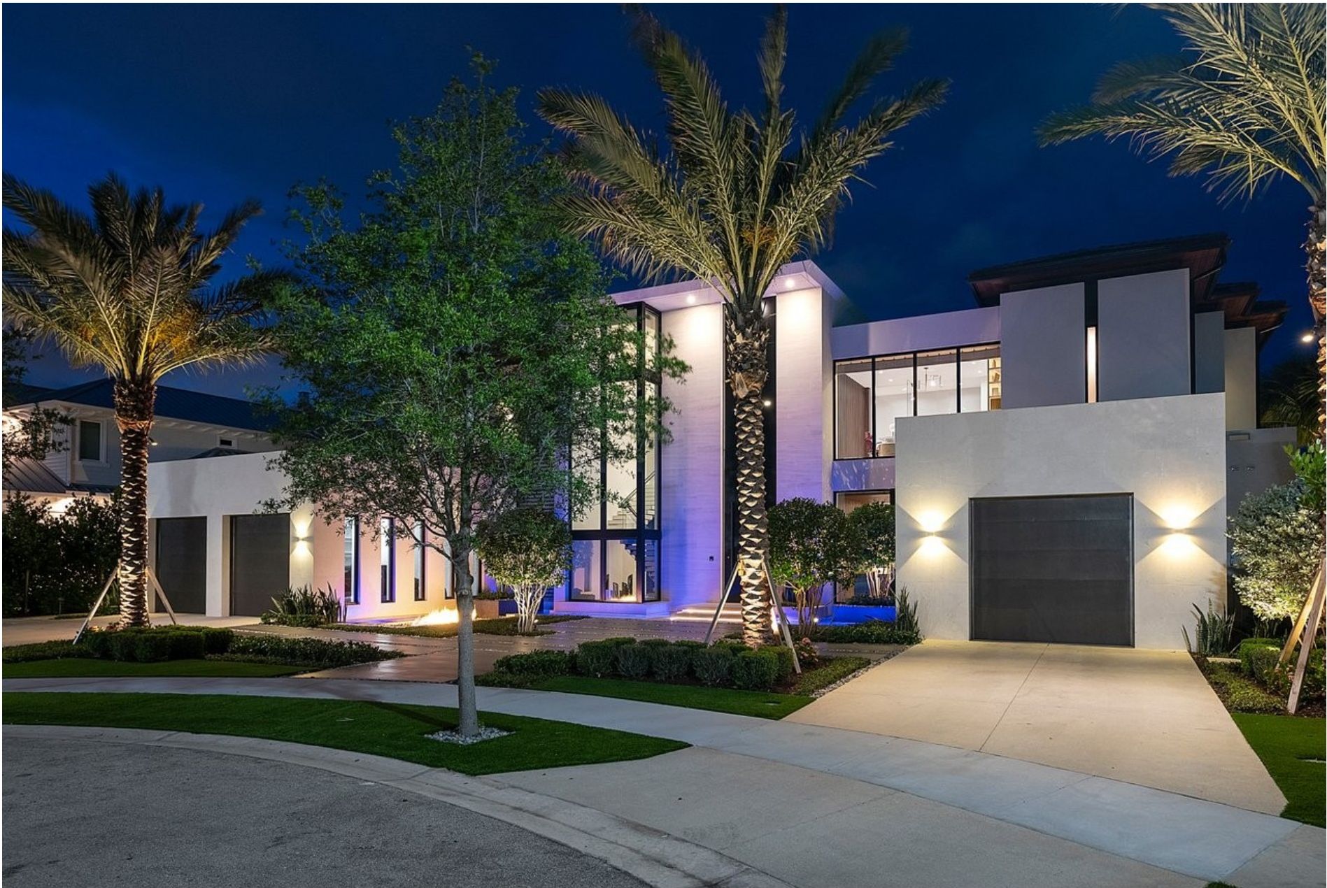 Fort Lauderdale golf course estate at night - Dawn Elise Hamilton